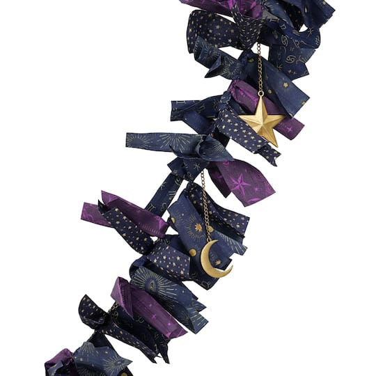 6ft. Celestial Charm & Fabric Garland by Ashland®